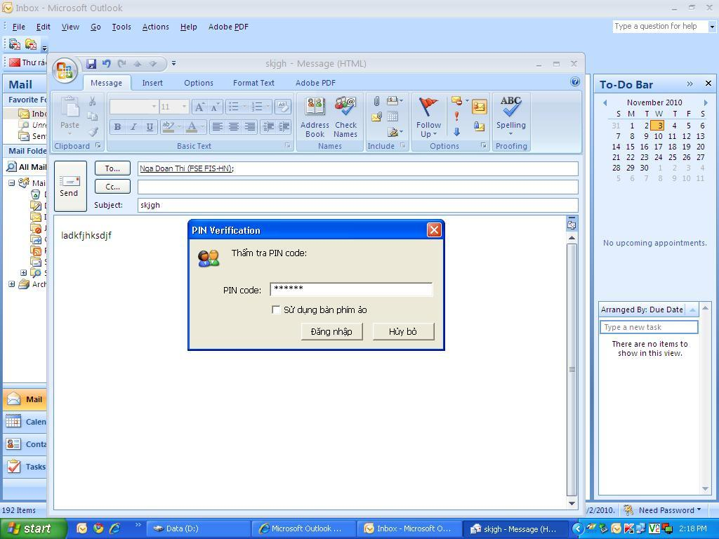 Hướng dẫn sử dụng chữ ký số trên Outlook 2007 – Chữ ký số FPT